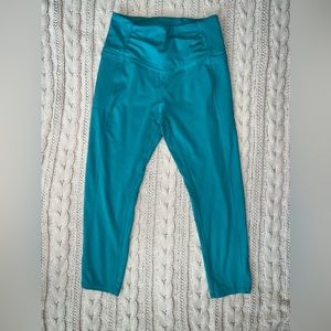 Free People Movement, XS/S, leggings w/side pockets, teal/turquoise
